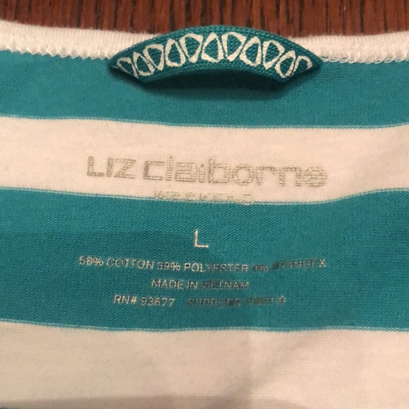 Liz Claiborne Striped Tank Size Large - Picture 5 of 9